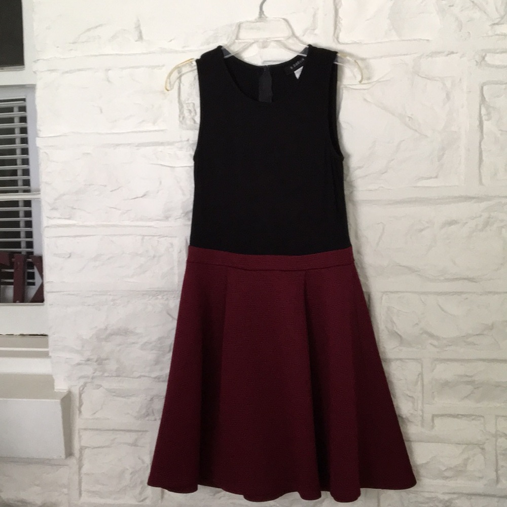 Girls maroon and black dress
